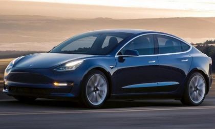 Blue Tesla Model 3