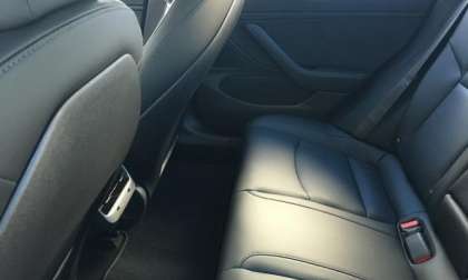 Tesla Model 3 Backseat
