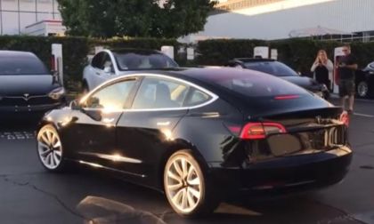 black Tesla Model 3