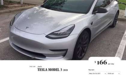 Tesla Model 3 for rent