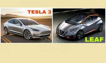 Tesla Model 3 vs 2018 Nissan Leaf