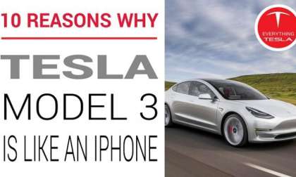 Tesla Model 3 compared to iPhone
