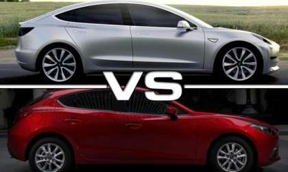 Tesla model 3 vs Mazda 3