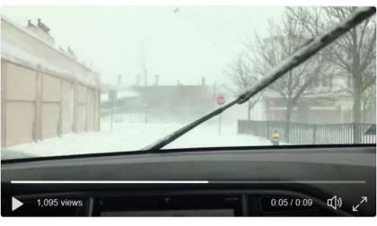 Tesla Model X Auto Wipers in The Snow