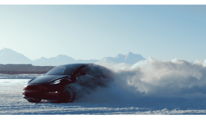 Image of Tesla in snow courtesy of Tesla, Inc. 