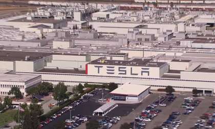 Tesla Headquarters in Fremont as Tesla releases phenomenal earnings