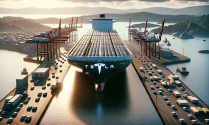 Bizarre Reason Caused Tesla Ship Carrying 6,000 Vehicles To Be Turned Back From Australian Port Last Quarter