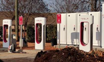Tesla superchargers in Greensboro Sheetz gas station