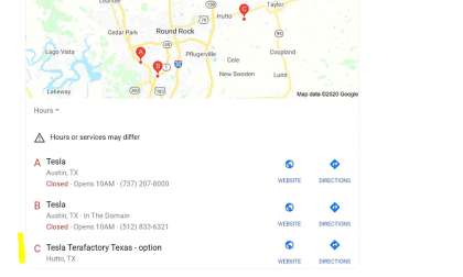 Tesla Texas Terafactory on Google Maps