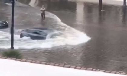 Tesla Model 3 Seen Successfully Traversing Extreme Flooding In San Diego