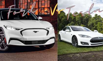 Tesla Model S and Ford Mach-E