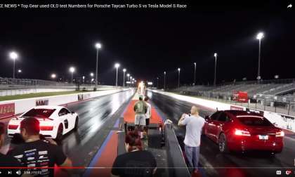 Top Gear Tesla Model S vs Porsche Taycan