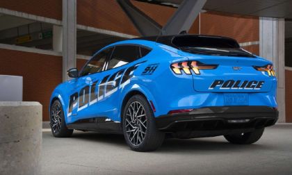 Mach-E Police Interceptor rear quarter angle