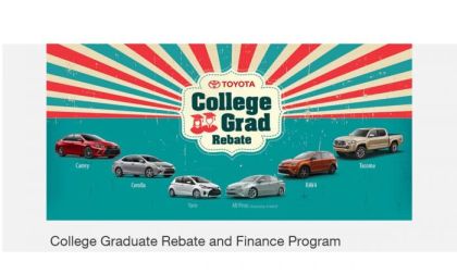 Toyoya offers recent college grads a discount. 