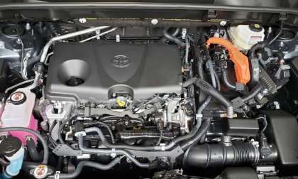 Toyota Venza hybrid engine image by John Goreham