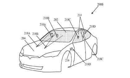 Tesla Laser Windshield Patent