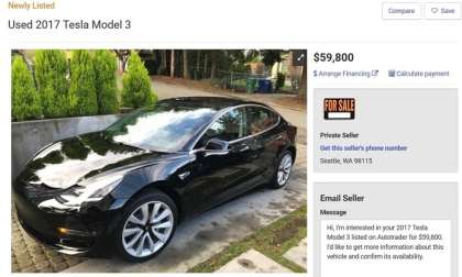 Used Tesla model 3 for Sale at a lower price