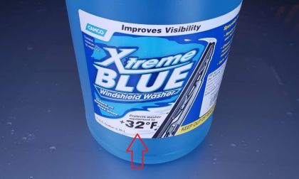 Be careful when purchasing windshield washer fluid