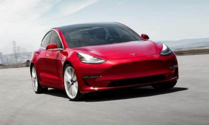 Red Tesla Model 3