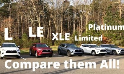 2020 Toyota Highlander Trim Level Comparison