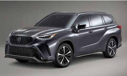 2021 Toyota Highlander XSE Magnetic Gray Metallic profile front end