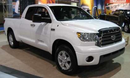 White new Toyota Tundra