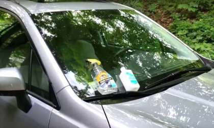 How to clean your windshield.