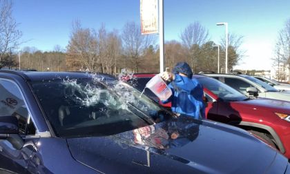 2020 RAV4 XLE Premium Blueprint front end rain-sensing wipers