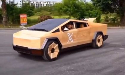 Wooden Tesla Cybertruck Built In Just 100 Days - And It Was Drivable