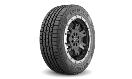 Image of Wrangler Steadfast tire courtesy of Goodyear. 