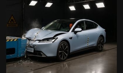 BYD Atto 3 being crash tested