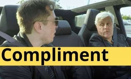 Jay Leno tells what he thinks about the Tesla Cybertruck in Elon Musk's Presence