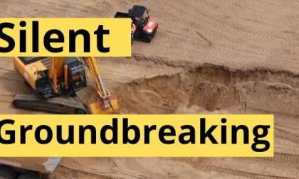 Silent Groundbreaking at Tesla Giga Berlin EV plant construction