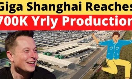Tesla Giga Shanghai Production 700,000 per year and 14,000 per week