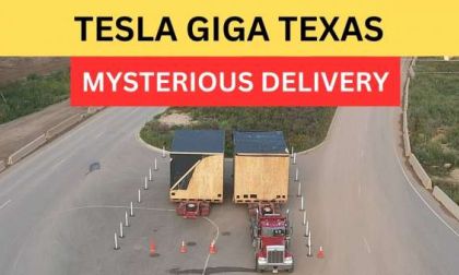 Giga Texas Drone Operator Teases Tesla's Mysterious Delivery:  What Could Be in the Box?