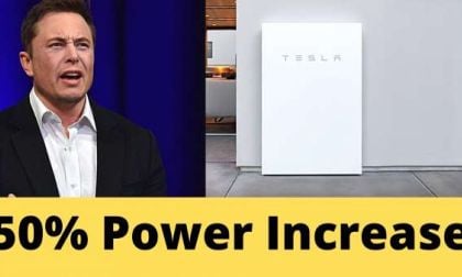 Tesla is increasing powerwall power capacity by up to 50 percent