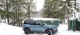Image of Ford Bronco Sport in snow by John Goreham