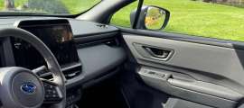 A 2026 Subaru Outback is shown with lined door storage areas