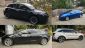 2011 Nissan LEAF EV, 2017 Chevrolet Volt PHEV, 2018 Tesla Model 3 EV, 2022 Kia Sorento PHEV