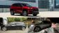Red Toyota Rav 4 Prime, Black Tesla Model 3, Silver Sorento PHEV