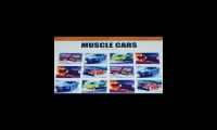 The USPS Muscle Car stamps with black Xs over the value
