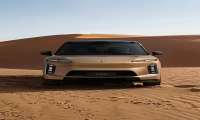 Front view of a gold NIO ES9