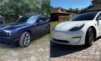 Dodge Challenger to a Tesla Model 3