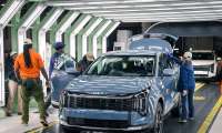 A Kia Sportage rolls off the Georgia assembly line