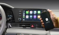 Dashboard of a Hyundai with Apple CarPlay