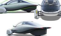Three Views Of The Solar Powered Aptera