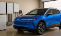 Chevy Equinox EV plugged into a GM Home Energy System