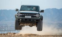 Ford Bronco going airborne off road