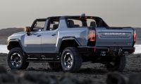 GMC Hummer EV truck on a beach