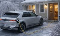 Hyundai Ioniq 5 using V2L to power a home during an ice storm outage